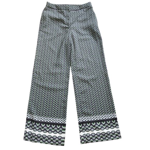 H&M wide leg printed pants size 8 - Picture 2 of 7
